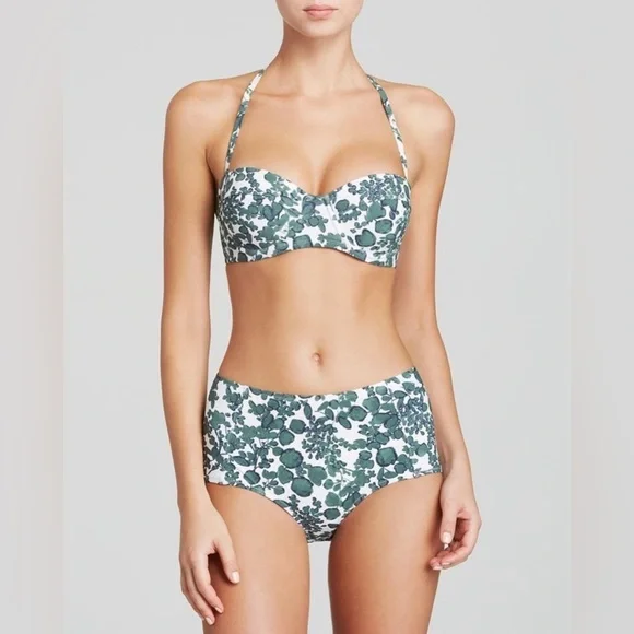 Tory Burch Issy Underwire Halter Bikini Top SZ. M - Picture 2 of 12